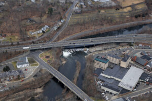 Looking northbound at Exit 22 Seymour